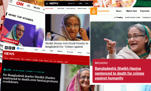 আন্তর্জাতিক গণমাধ্যমগুলোতে প্রকাশিত হয়েছে শেখ হাসিনার মৃত্যুদণ্ডের খবর